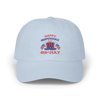 4th of July Dad Cap — "Happy Independence Day" Patriotic Baseball Hat