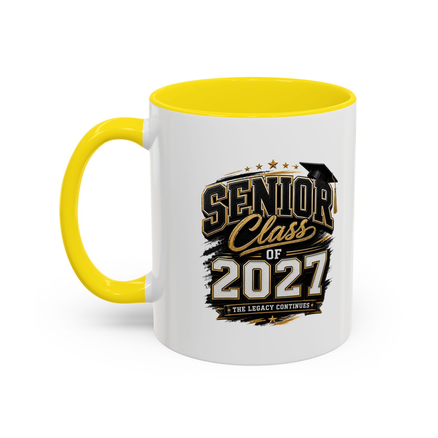 Senior Class of 2027 Accent Coffee Mug — Graduation Gift