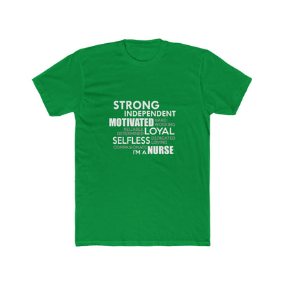 Nurse Word Cloud Tee — "I'm a Nurse" Inspirational Graphic T-Shirt