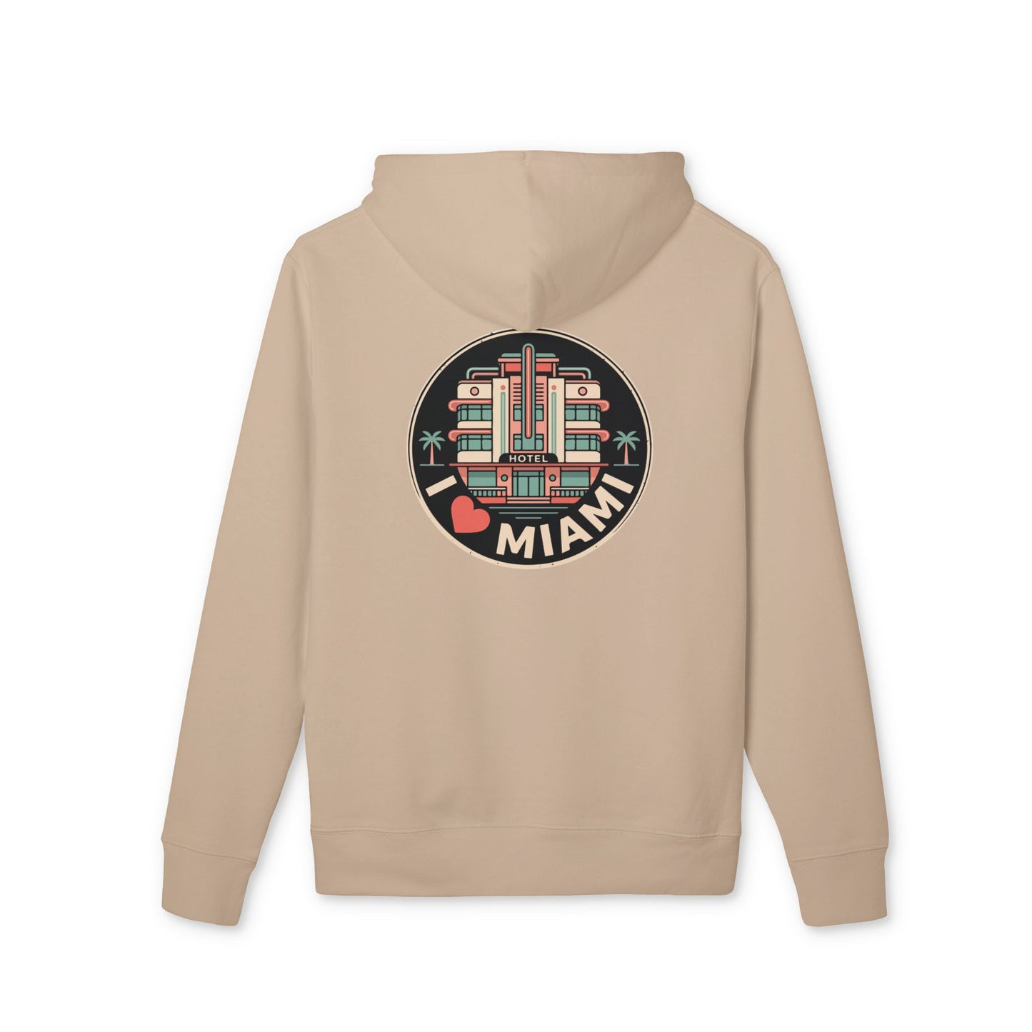 Miami Art Deco Hoodie — I  Miami Vintage Travel Sweatshirt