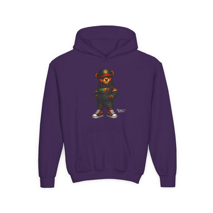 Youth Hoodie — Cool Streetwear Bear Graphic “UNITY”