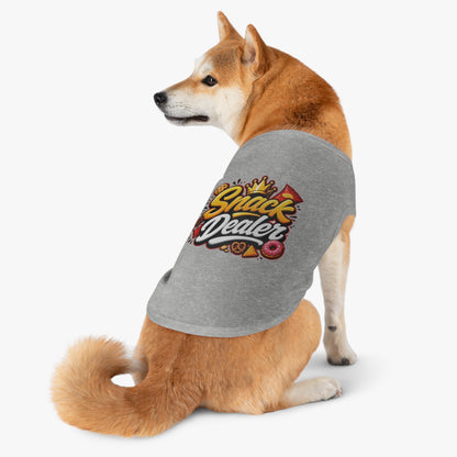 Snack Dealer Pet Tank Top – Funny Treat Lover Dog Shirt