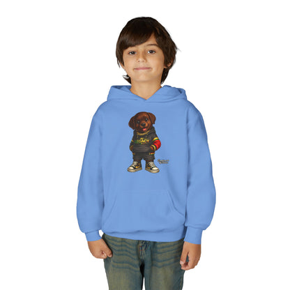 Youth Hoodie — 'Legacy' Streetwear Puppy Graphic Sweatshirt