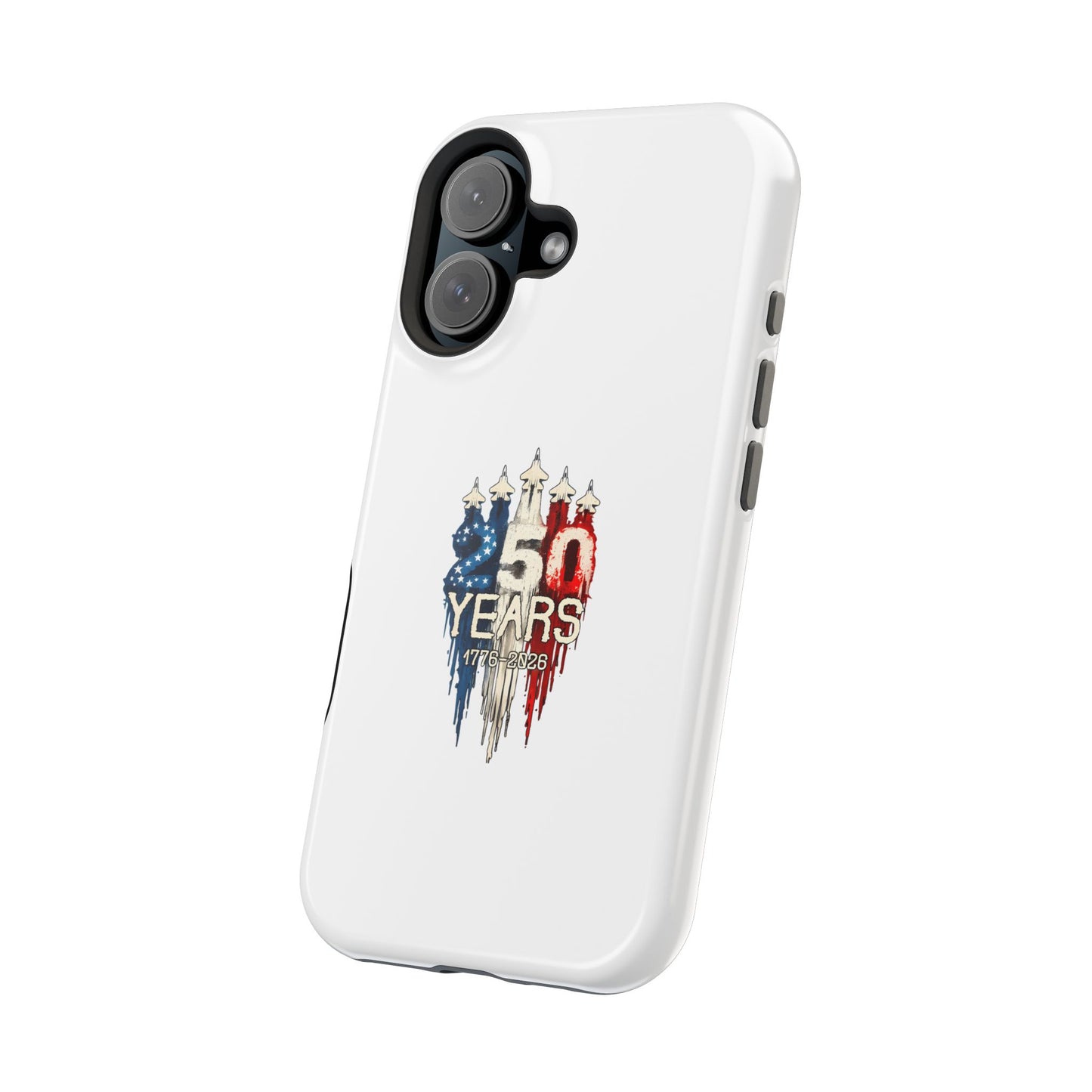 50 Years Patriotic iPhone Case — American Flag Anniversary Magnetic Impact-Resistant Case