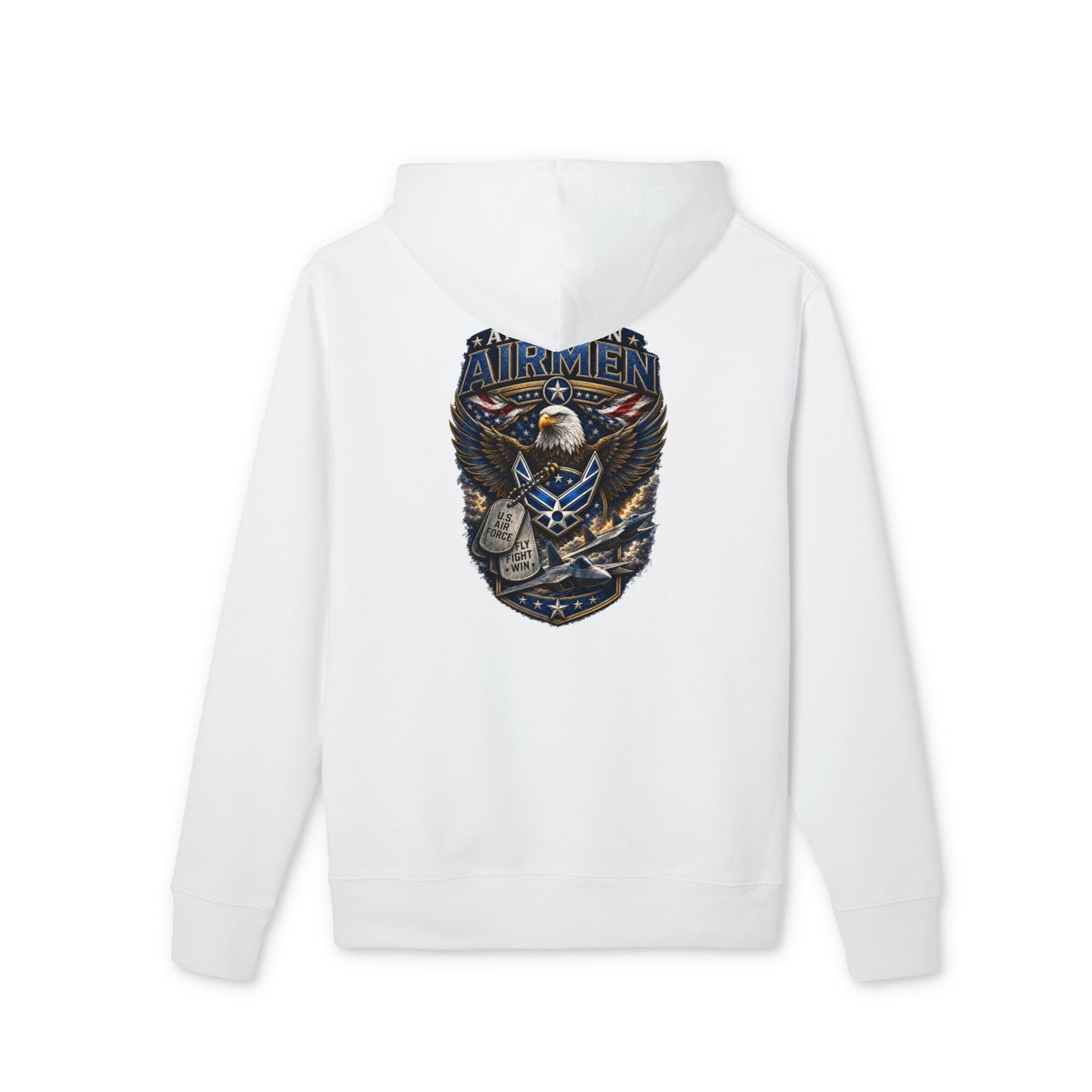 Airmen Eagle Emblem Hoodie – Military Pilot Aviation Graphic Sweatshirt