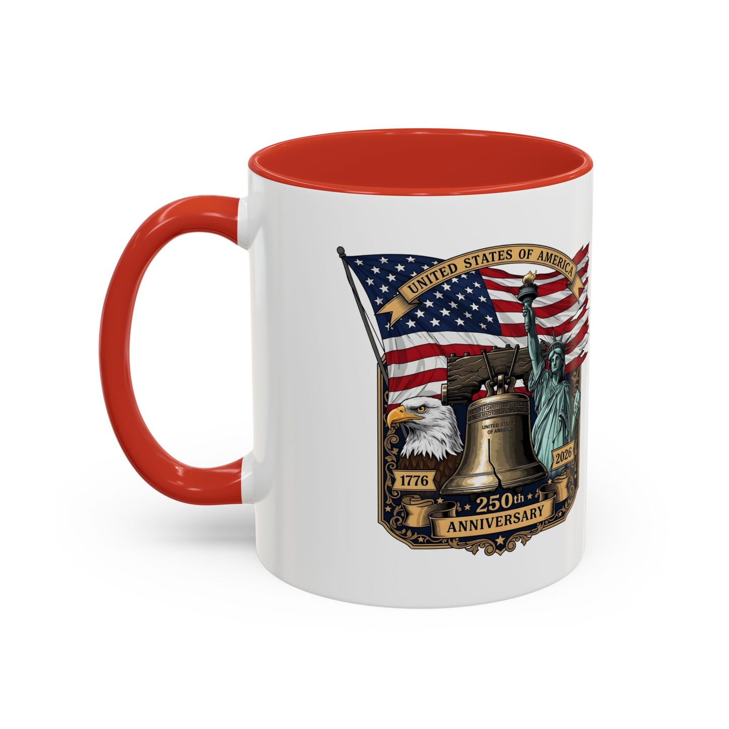 Liberty Anniversary Coffee Mug — 250th USA Celebration Accent Mug