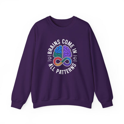 Brains Come in All Patterns Sweatshirt