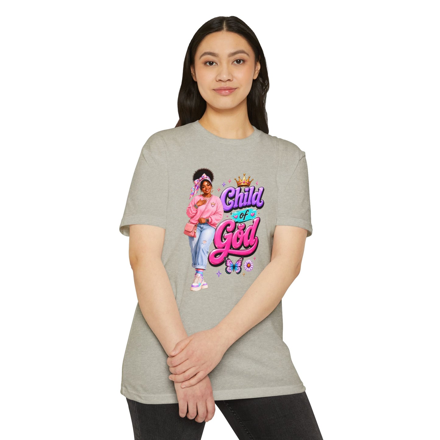 Child of God T-Shirt — Cute Pink Faith Graphic Tee for Girls