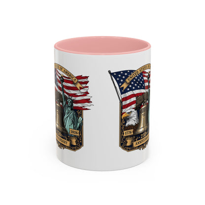 Liberty Anniversary Coffee Mug — 250th USA Celebration Accent Mug
