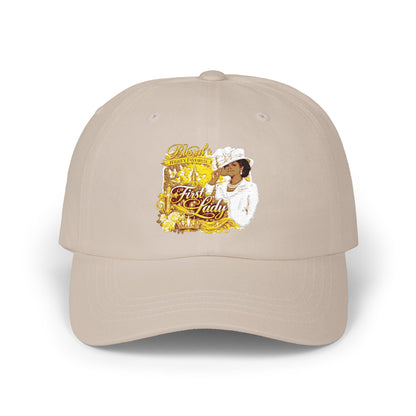 Dad Cap with Vintage Gold 'Classic' Portrait — Retro Father's Day Baseball Hat