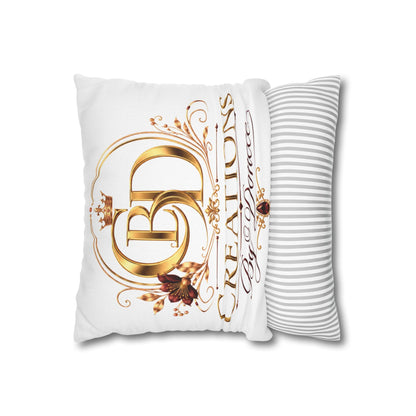 Creations By Donece Gold Logo Decorative Pillowcase