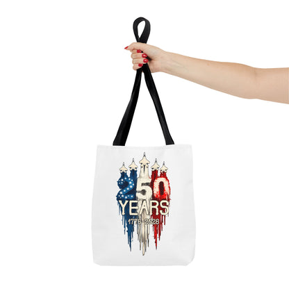 50 Years USA Anniversary Tote Bag — 1776–2026 Patriotic Celebration Tote