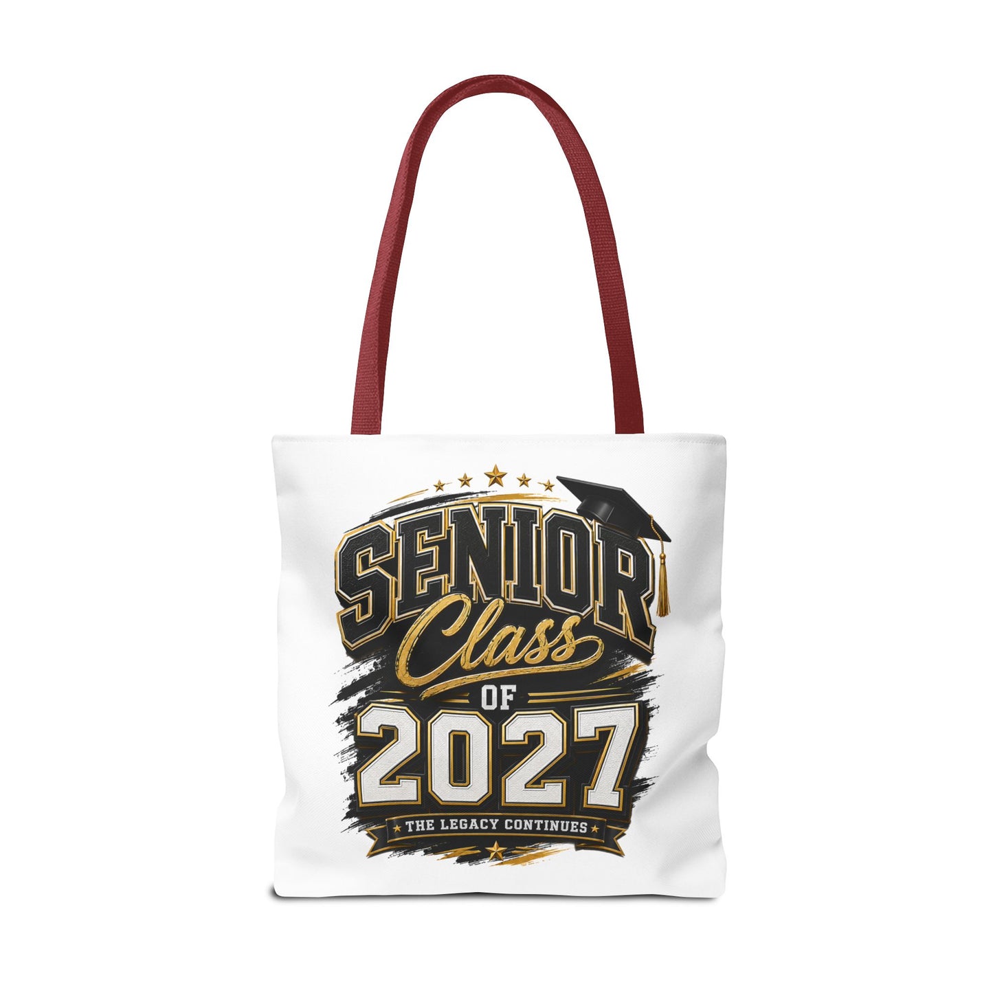 Senior Class of 2027 Tote Bag – Graduation Gift Tote with Cap Graphic