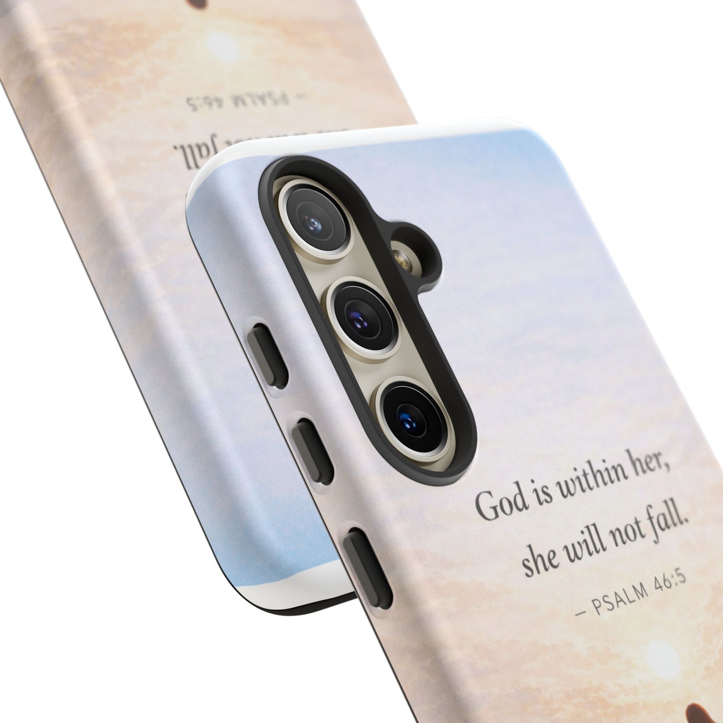 Inspirational Psalm 46:5 Phone Case — 'God is within her, she will not fall' Christian Phone Cover