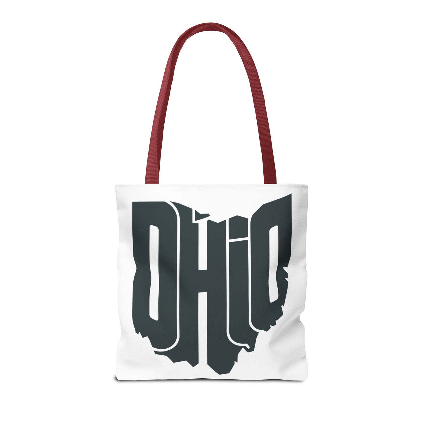 Ohio State Outline Tote Bag — Retro Ohio Text Graphic Tote