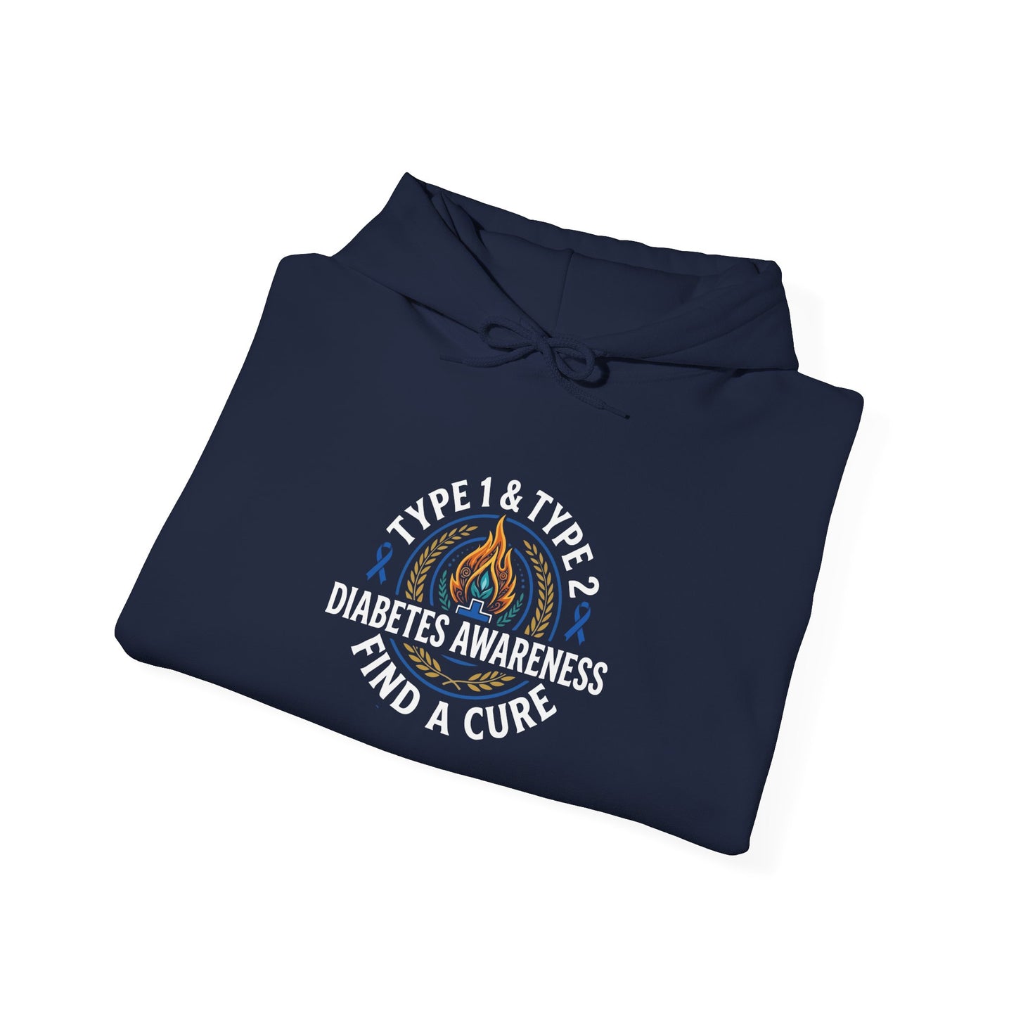 Type 1 & Type 2 Find a Cure Diabetes Awareness Hoodie