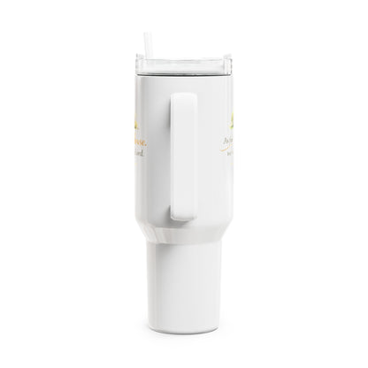 40oz Faith Tumbler — “As for me and my house, we will serve the Lord” Travel Cup