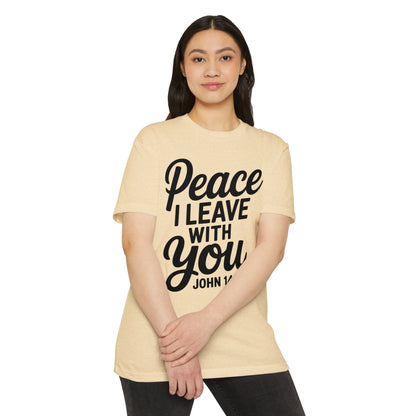 Peace I Leave With You T-Shirt — John 14:27 Christian Tee