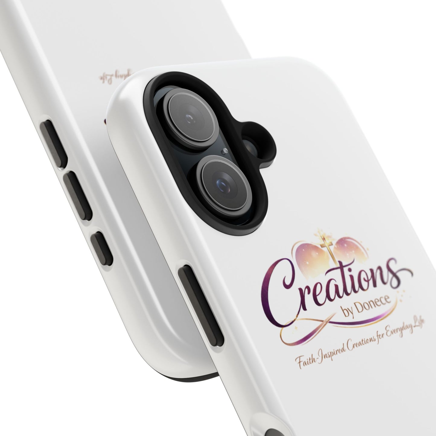 Tough Phone Case - "Creations by Donece" Logo Protective Cover