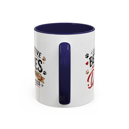 Pawsitive Vibes Coffee Mug - "Wag More, Worry Less" Dog Lover Accent Mug