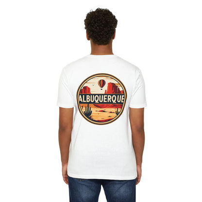 Albuquerque Desert Retro T-Shirt — Vintage Hot Air Balloon Southwest Travel Tee