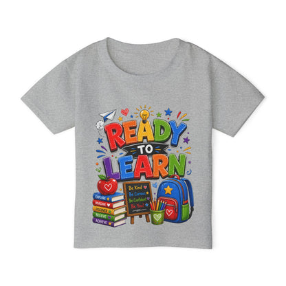 Toddler T-Shirt — "Ready to Learn" Back-to-School Kids Tee