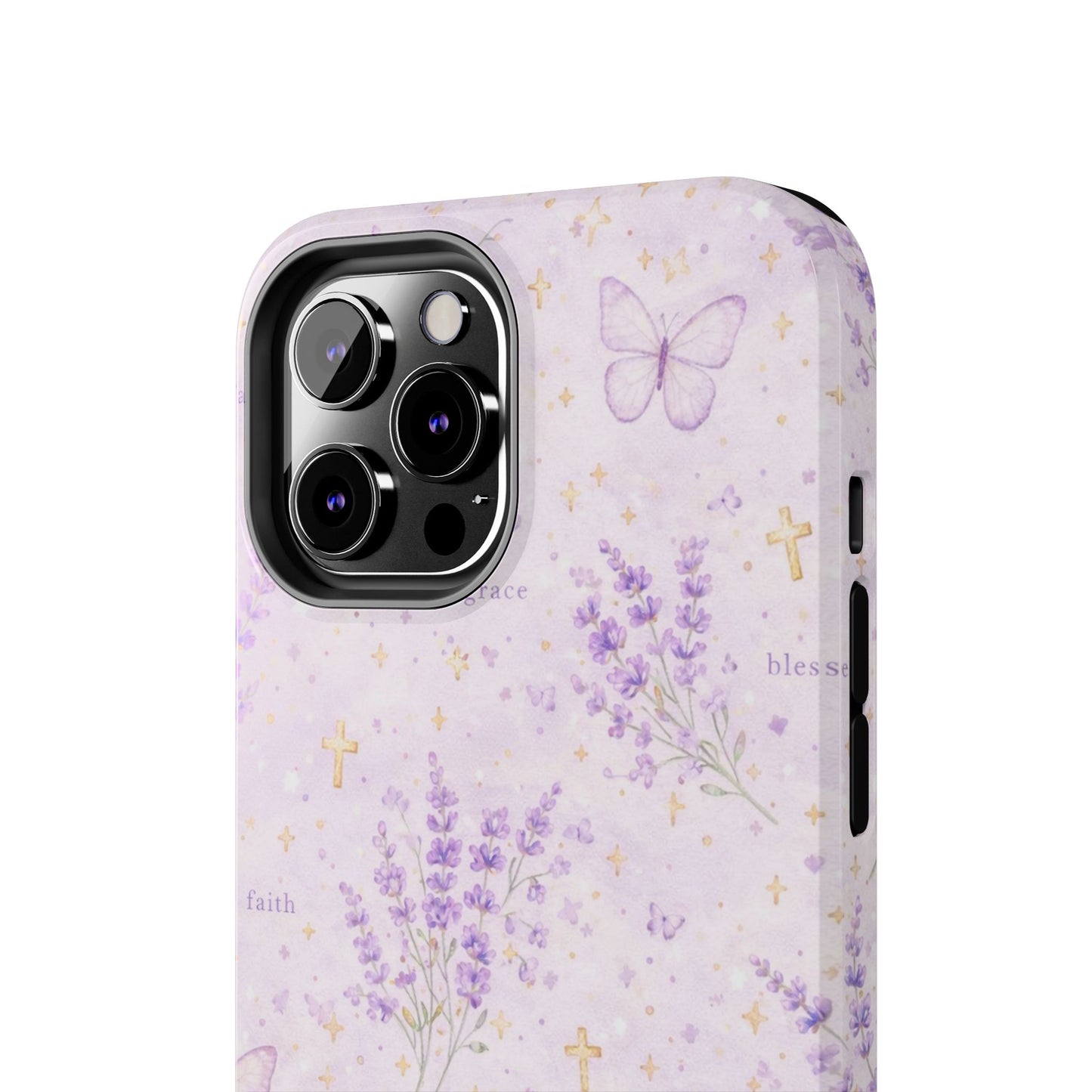 Faith Grace Blessed Phone Case | Christian Floral iPhone Case