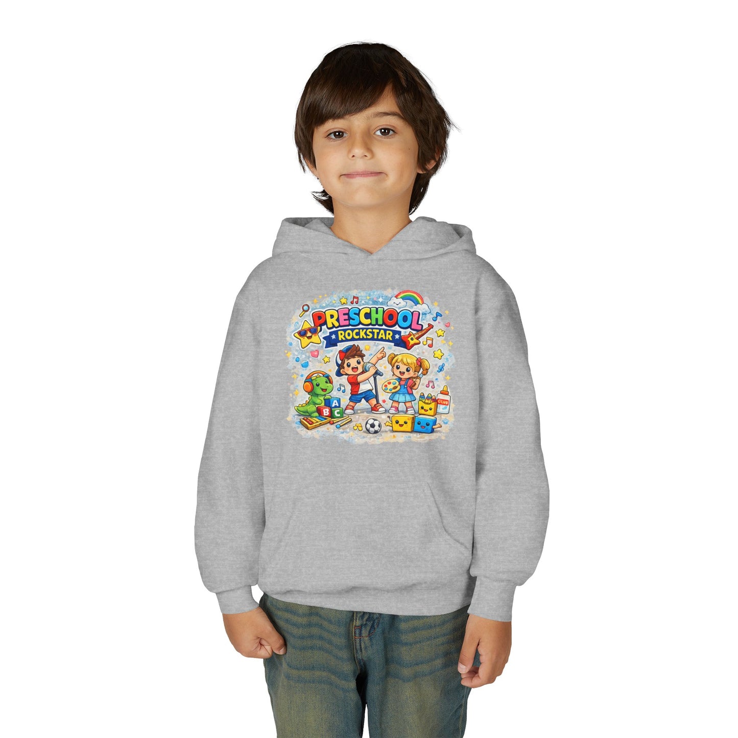 Preschool Rockstar Kids Hoodie — Cute Preschool Graduation & Back-to-School Sweatshirt