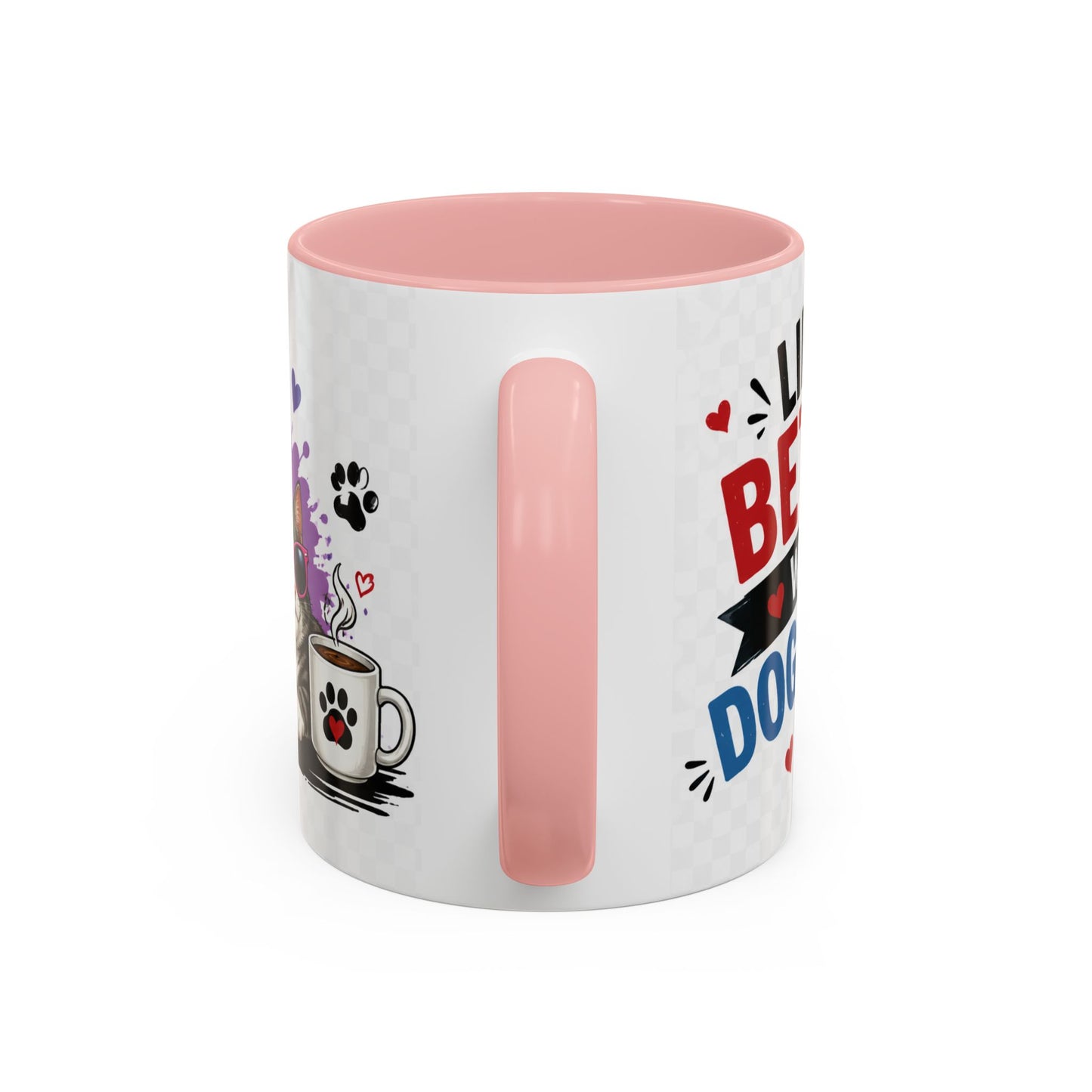 Dog and Cat Coffee Mug — 'This Is My Healer I'm A Cat' Cute Pet Lover Accent Mug (11/15oz)