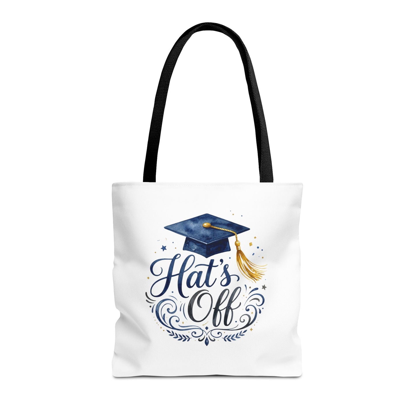 Graduation Tote Bag "Hats Off" — Cap & Tassel Celebration Tote