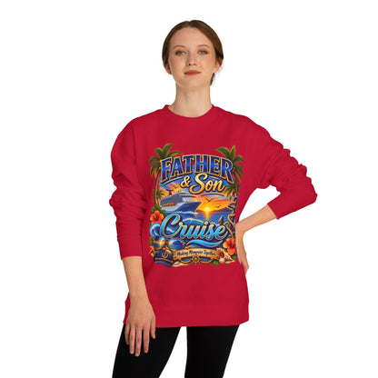 Father & Son Cruise Sweatshirt – Tropical Beach Boat Design