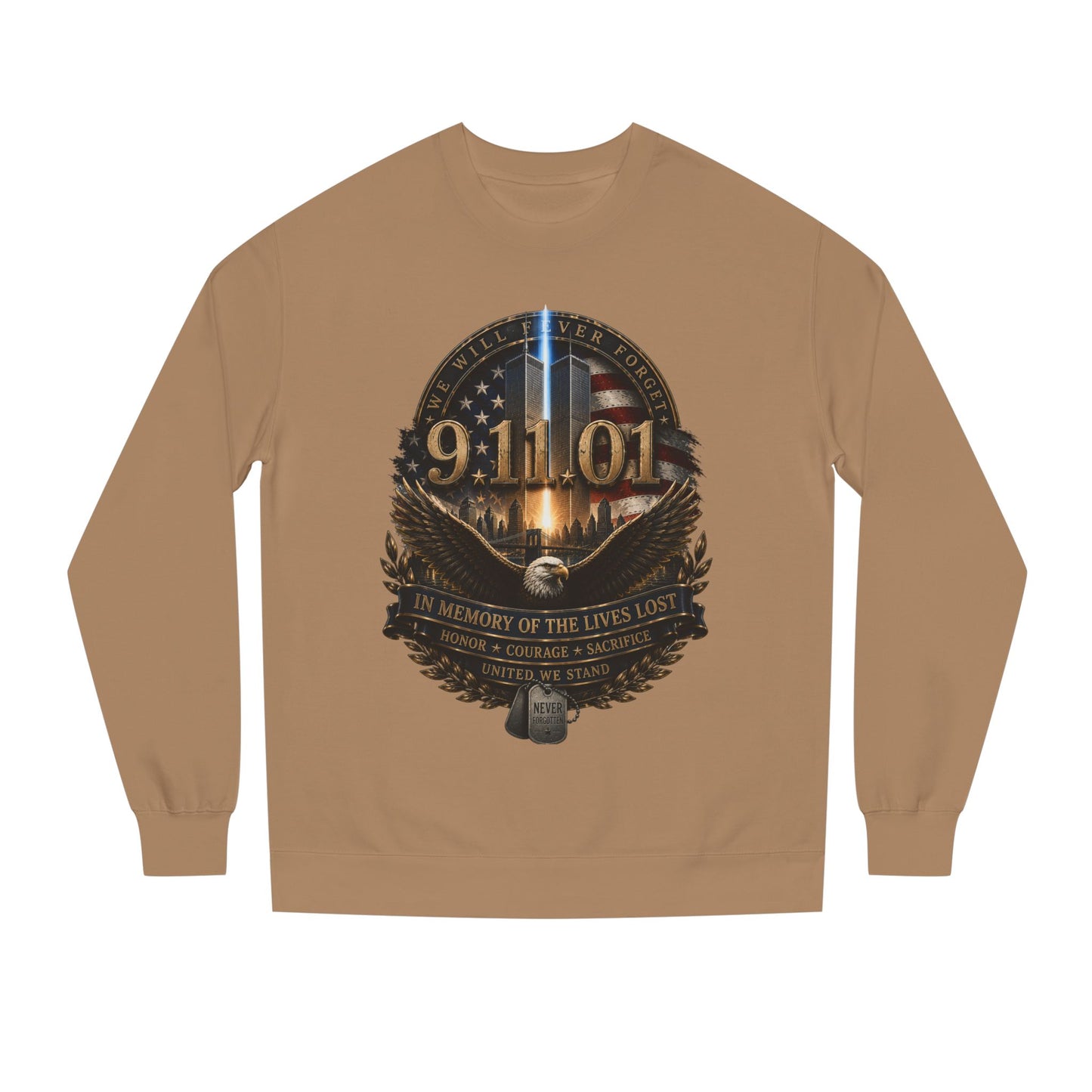 9/11 Memorial Sweatshirt – In Memory of the Lives Lost Tribute Crewneck
