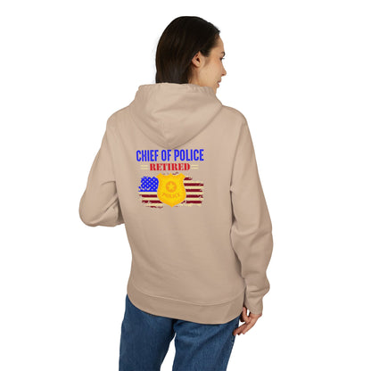 Chief of Police Retired Hoodie — Patriotic Police Badge Pullover