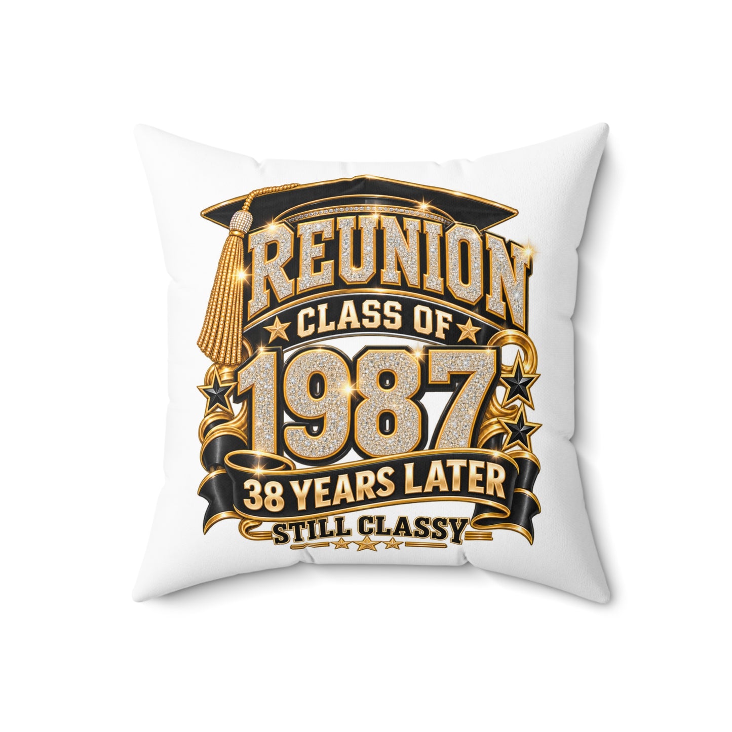 Reunion Pillow - Class of 1987 38 Years Later (Still Classy)