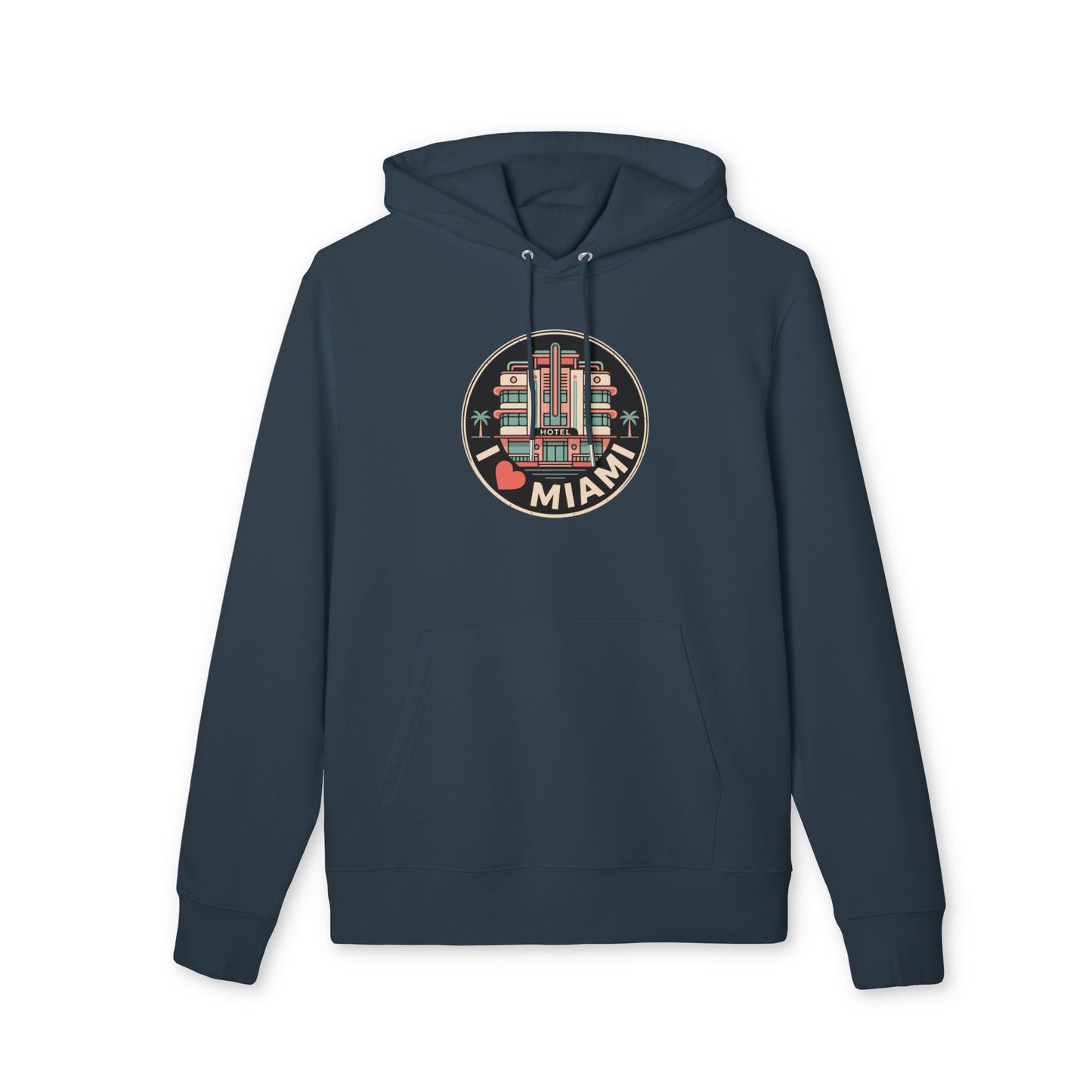 Miami Art Deco Hoodie — I  Miami Vintage Travel Sweatshirt