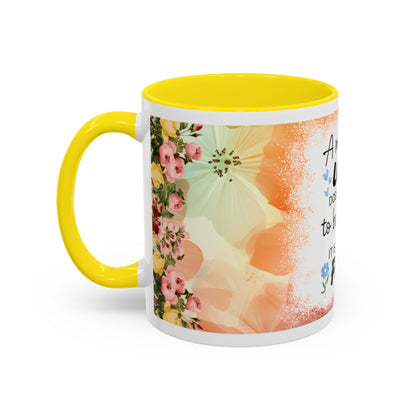 Mother’s Love Accent Coffee Mug – Floral Inspirational Gift (11/15 oz)