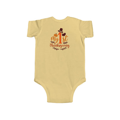 Baby Bodysuit - My 1st Thanksgiving Cute Turkey Onesie