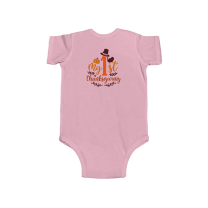 Baby Bodysuit - My 1st Thanksgiving Cute Turkey Onesie