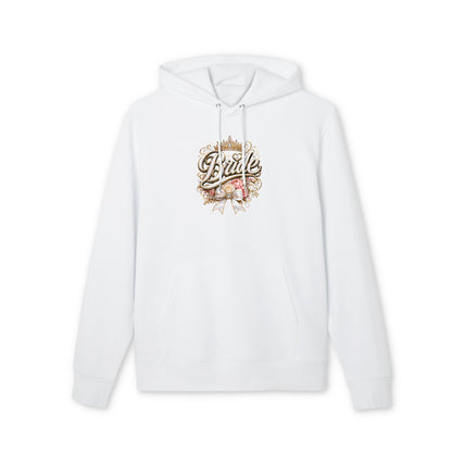 Bride Floral Script Hoodie — Bridal Bachelorette Sweatshirt