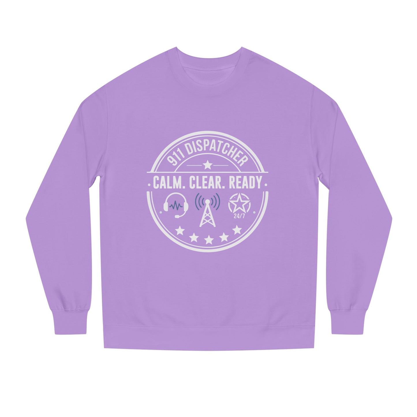 911 Dispatcher Sweatshirt - "Calm. Clear. Ready." Crewneck for Emergency Dispatchers