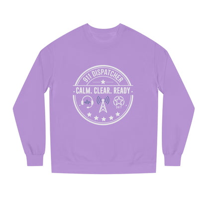 911 Dispatcher Sweatshirt - "Calm. Clear. Ready." Crewneck for Emergency Dispatchers