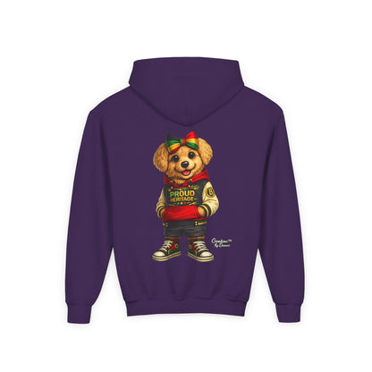 Youth Hoodie — 'Proud Heritage' Teddy Bear Streetwear Kids Pullover