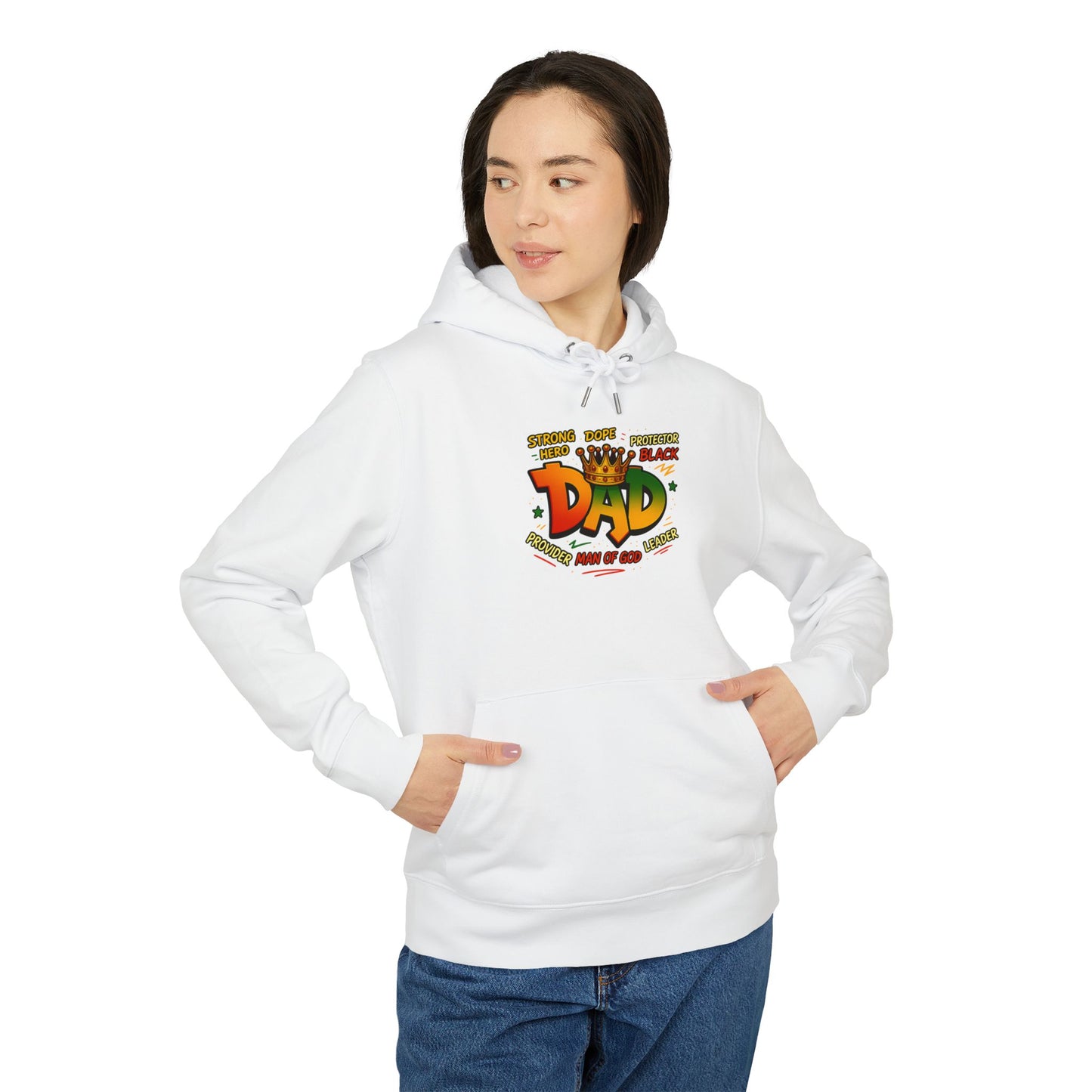 Dad Crown Hoodie — Proud Black Dad Graphic Pullover for Father’s Day