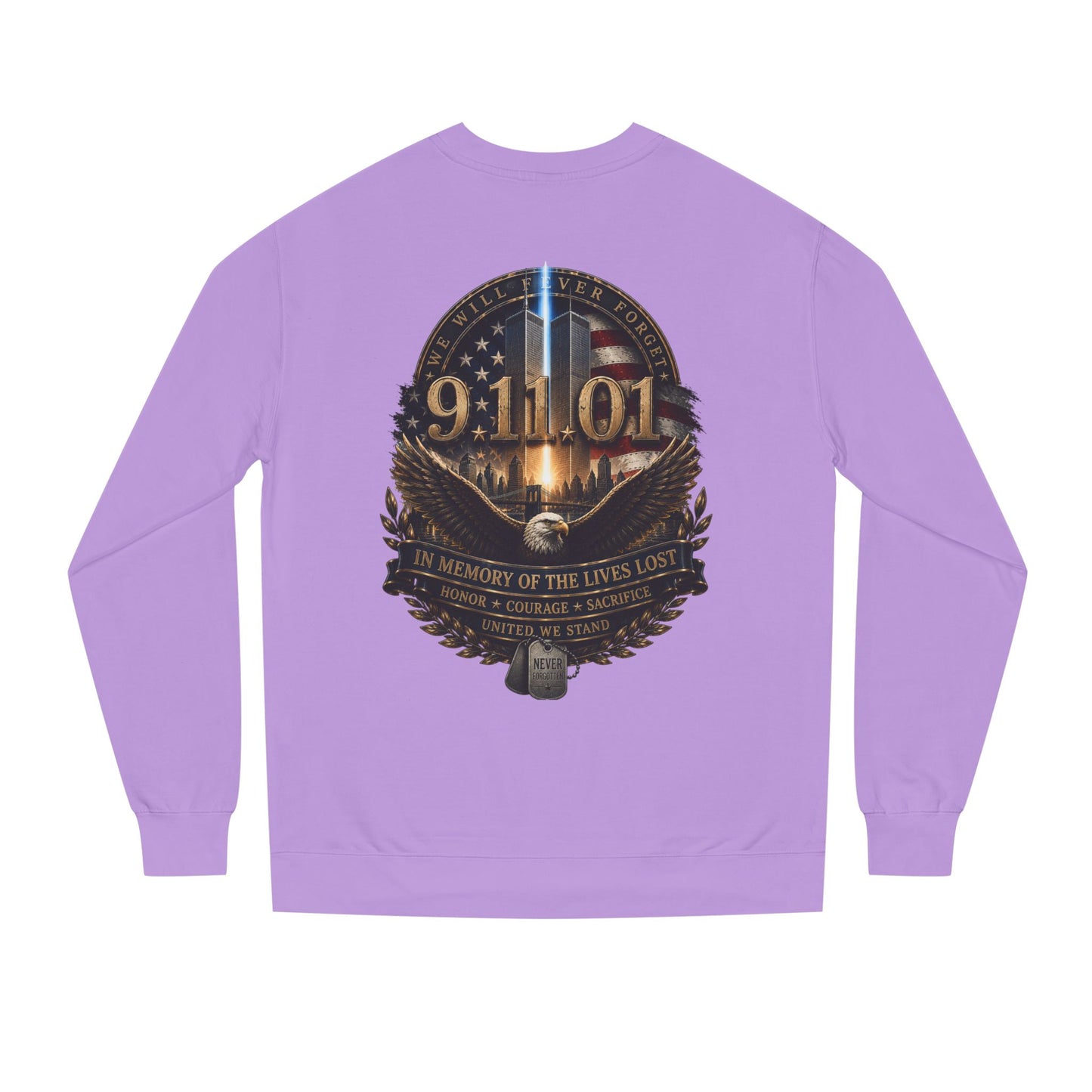 9/11 Memorial Sweatshirt – In Memory of the Lives Lost Tribute Crewneck