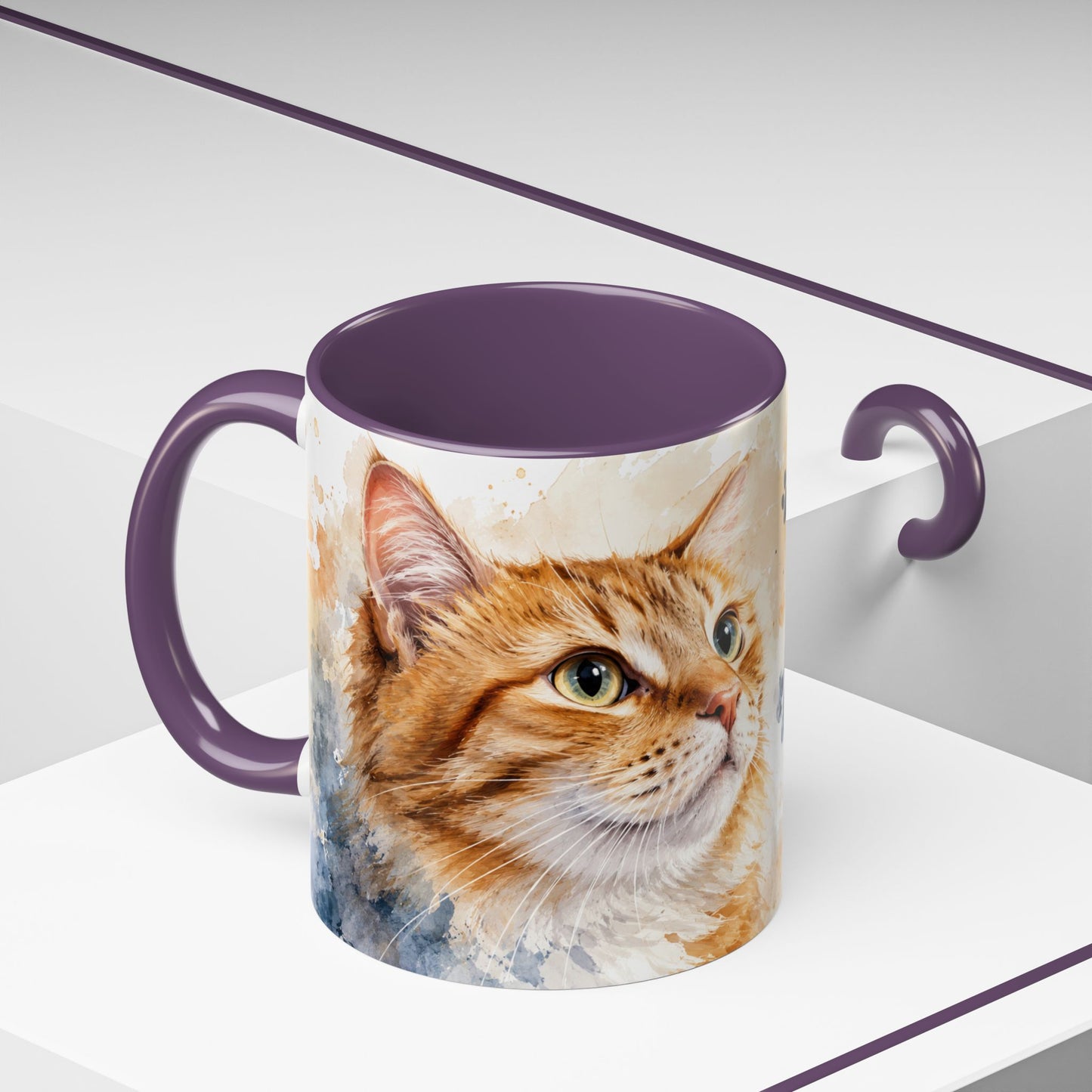 Cat Lover Coffee Mug — “A House Is Not A Home Without A Cat” Accent Mug (11/15oz)