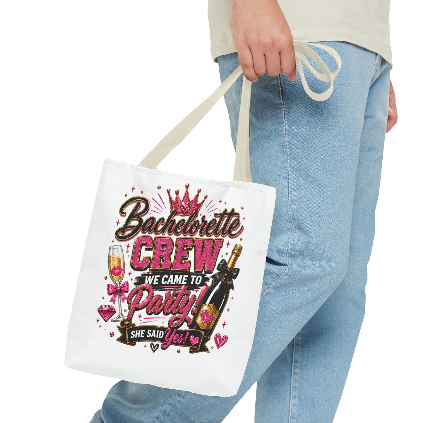 Bachelorette Crew Party Tote Bag — 'We Came to Party' Bridal Shower Gift