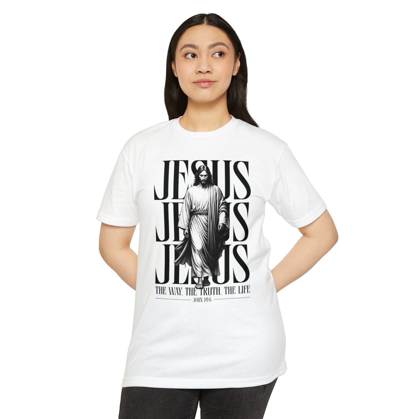Jesus Graphic T‑Shirt — The Way The Truth The Life Faith Tee