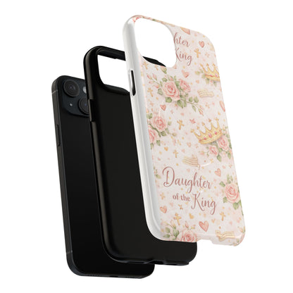 Daughter of the King Floral Phone Case — Tough Magnetic Protective Cover