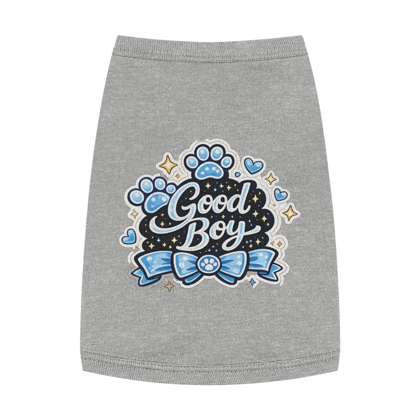 Good Boy Dog Tank Top — Cute Paw Print Pet Shirt
