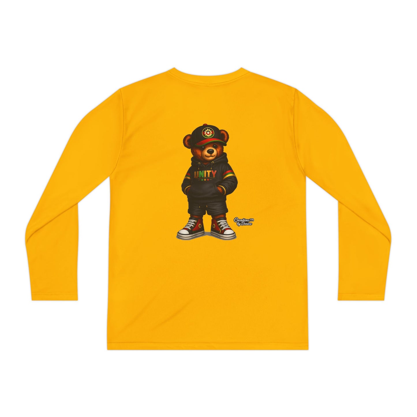 Youth Long Sleeve Tee — 'Unity' Streetwear Bear Graphic